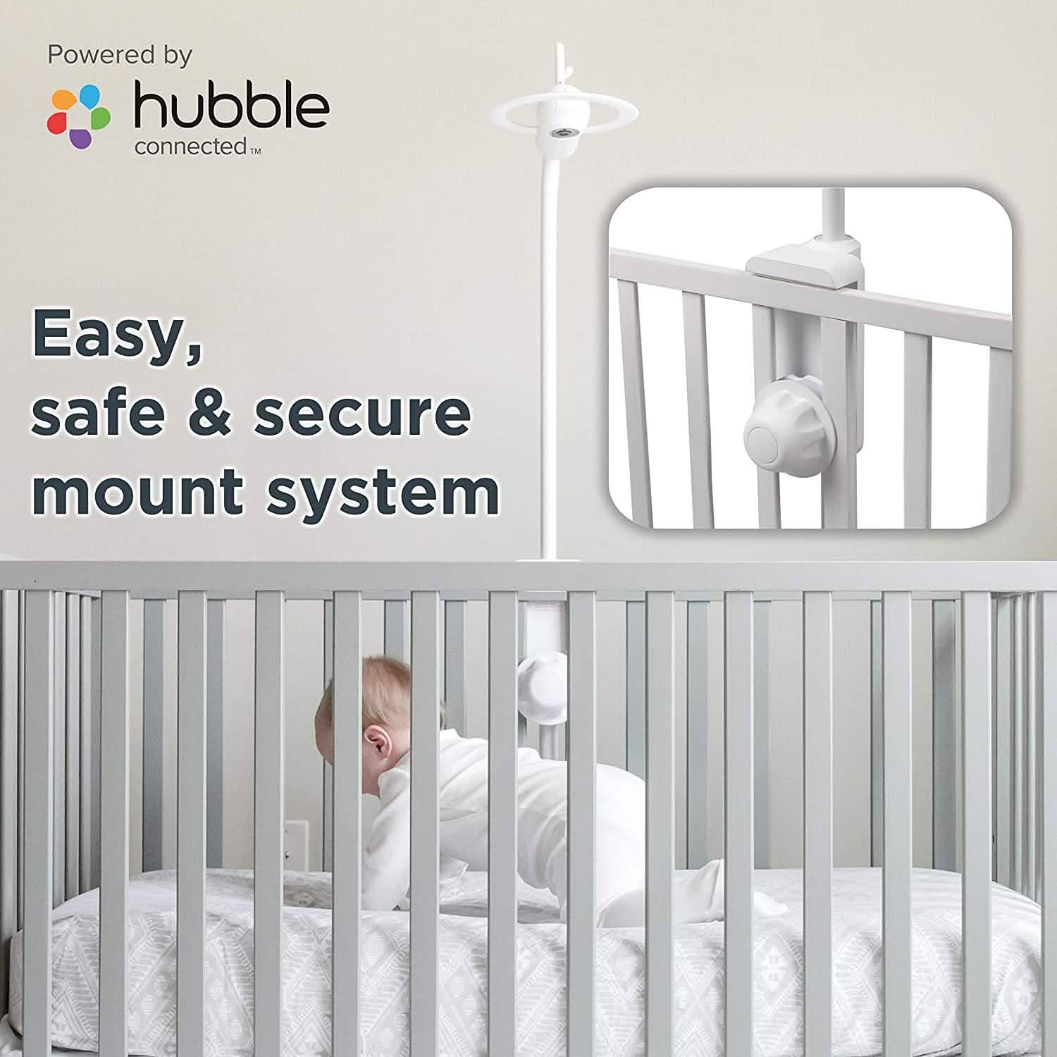 Motorola Halo+ Video Baby Monitor - Infant Wi-Fi Camera with Overhead Crib Mount - 4.3-Inch Color Screen with Infrared Night Vision and Intercom (Refurbished)
