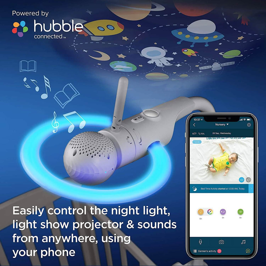 Motorola Halo+ Video Baby Monitor - Infant Wi-Fi Camera with Overhead Crib Mount - 4.3-Inch Color Screen with Infrared Night Vision and Intercom (Refurbished)
