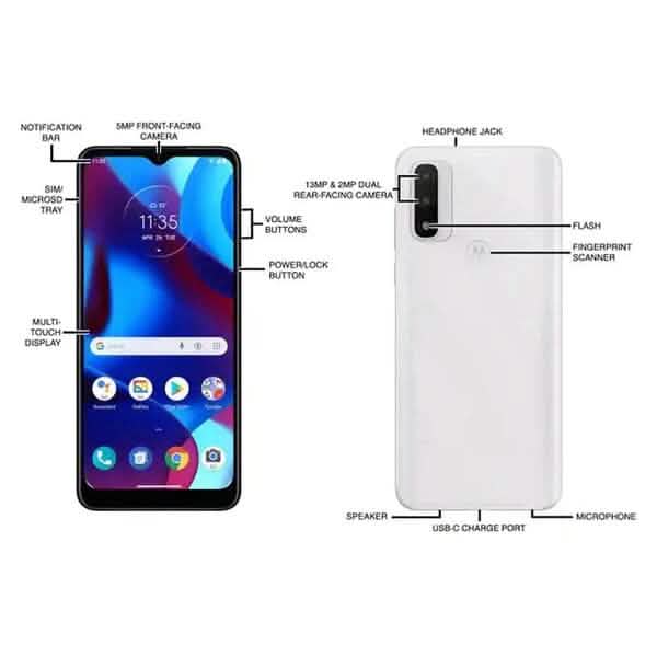 Motorola Moto G Go 4G 32GB 6.5" Smartphone Phone - Fully Unlocked (Refurbished)