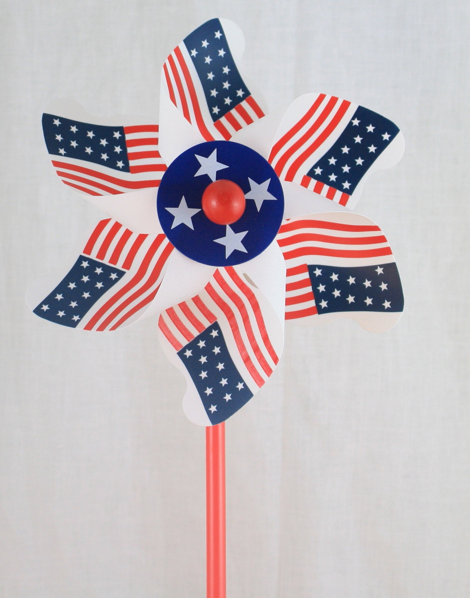 PVC Pinwheel - Blue Gingham