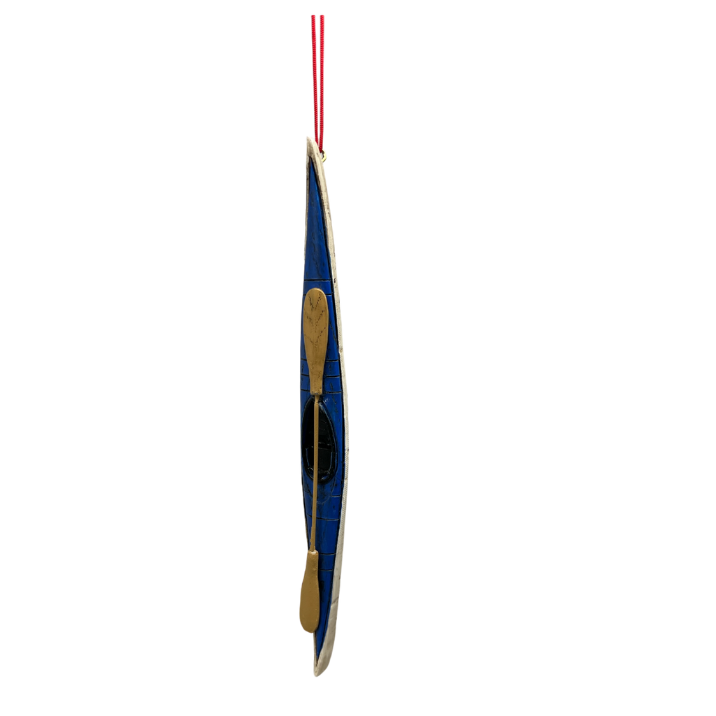 Kayak Ornament - Blue