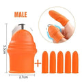 Multi-Functional 1 Set Silicone Finger Protector With Blade For Fruits Vegetable Thumb Knife Finger Guard Kitchen Accessories