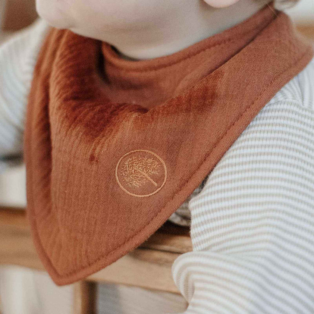 Rose Muslin Bandana Bibs Set (4-Pack)