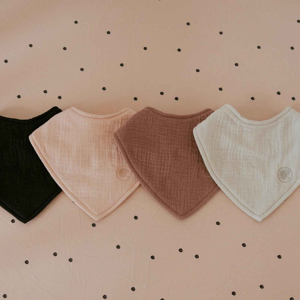 Bliss Muslin Bandana Bibs Set (4-Pack)