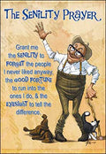 Birthday Card - His Senility Prayer