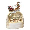 Lighted Spinning Water Globe with Sleigh