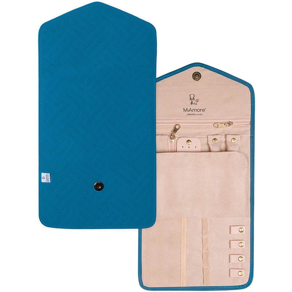 MyAmore' Jewelry Roll Travel Case