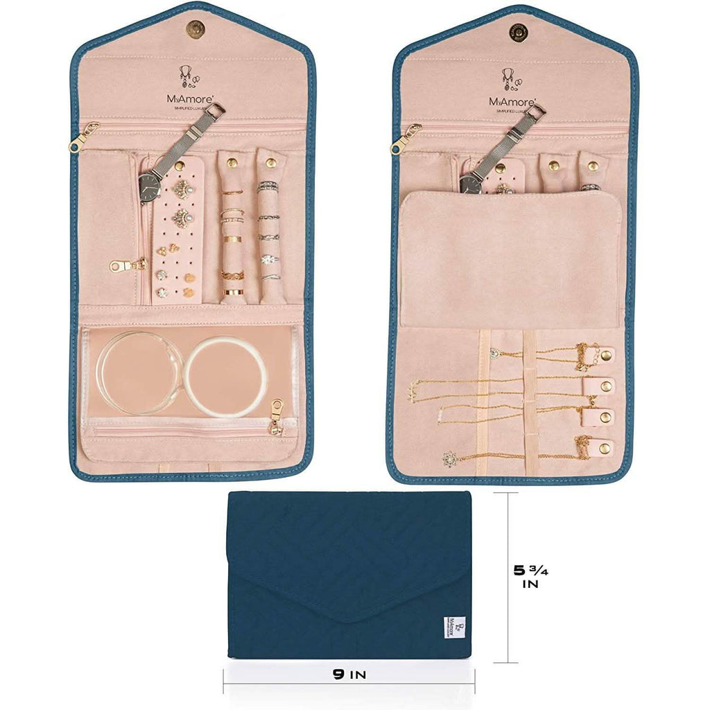 MyAmore' Jewelry Roll Travel Case