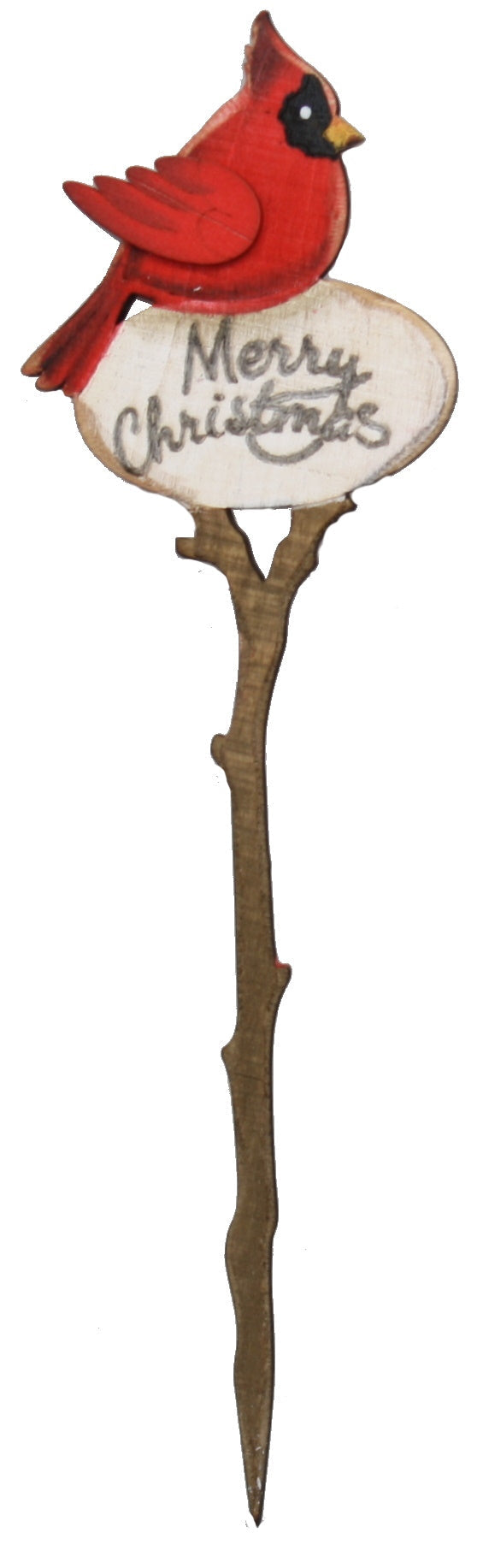 Wooden Cardinal Holiday Picks -