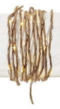 30-Light Battery-Operated Rope Fairy Lights - Brown