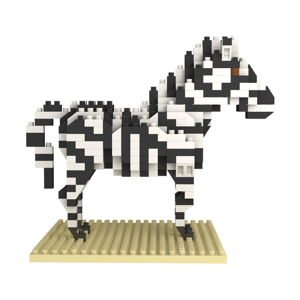Mini Building Blocks -  Zebra