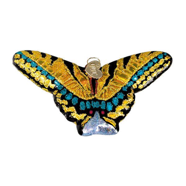 Swallowtail Butterfly Glass Ornament
