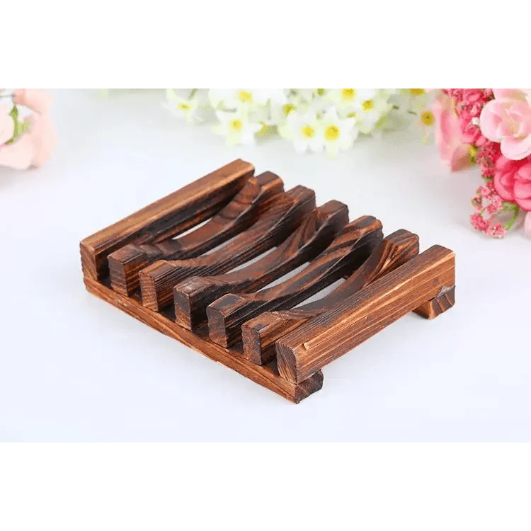 Natural Wooden Soap Dish Wood Soap Tray Holder Storage Soap Rack Plate Box Container For Bath Shower Plate Bathroom Wooden Soap Dish Soap Saver Holder Soap Tray for Bathroom Shower Rectangular Sink Drainer Hand Craft for Soap Sponges And More