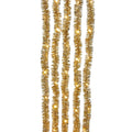 Champagne Iridescent Tinsel With Warm White Superbright LED Cascade Light - 6.5' - 100 Light