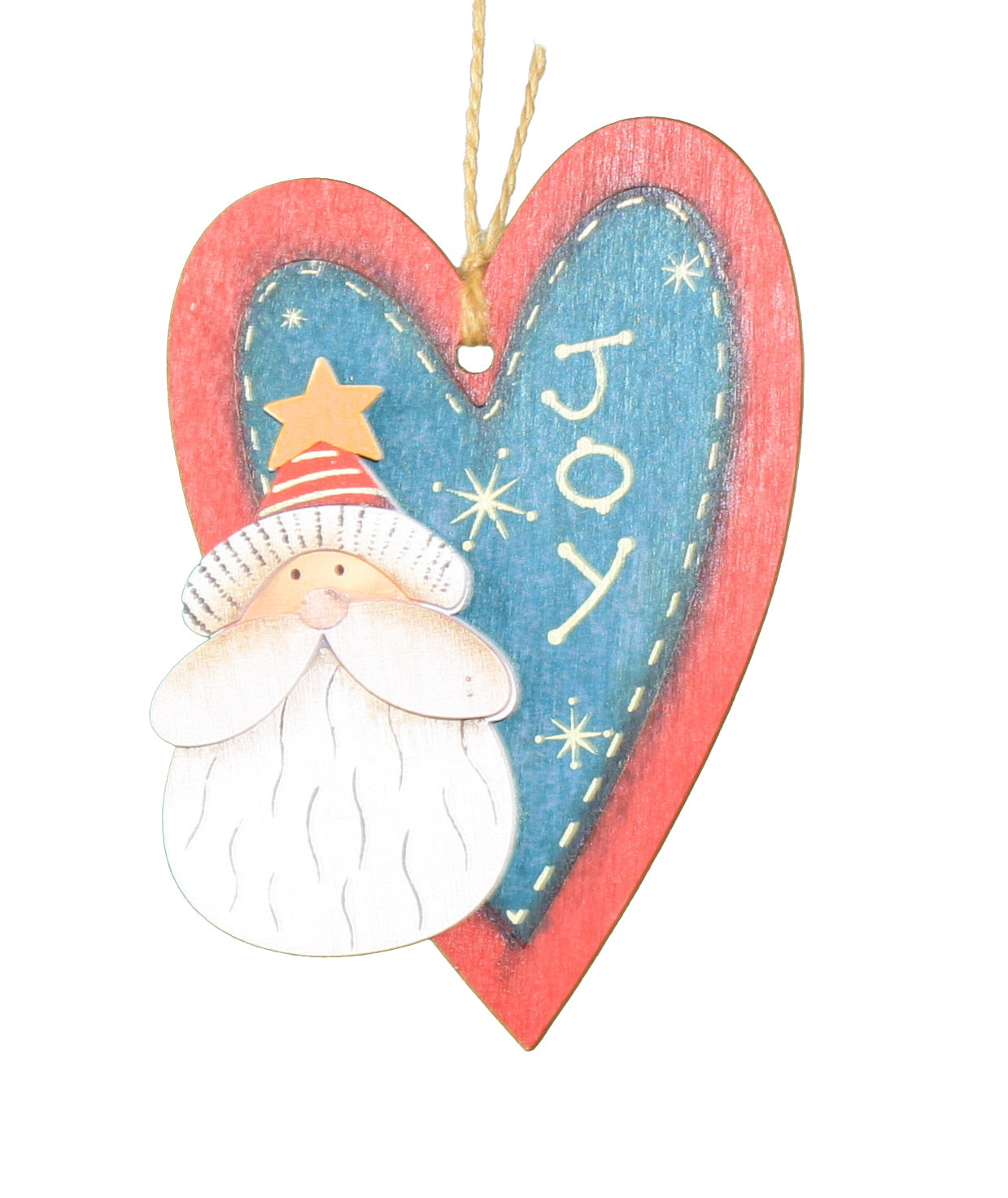 Santa's Heart of Joy Ornament