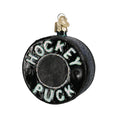 Hockey Puck Glass Ornament