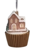 Lighted Gingerbread House Ornament - Cottage