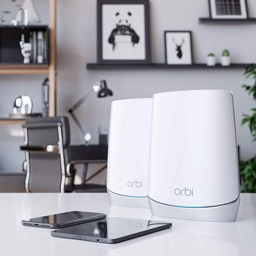 NETGEAR Orbi Whole Home Tri-band Mesh WiFi 6 System (RBK752) (Refurbished)