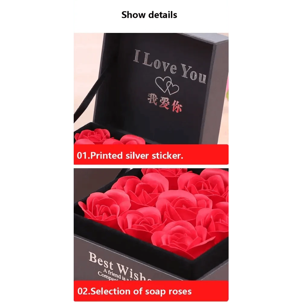 New Amazing Gift Boxes with Lids for Presents Jewelry Rose Box Christmas Present Women's Birthday Party Gift for Mom Girlfriend Gifts Bridesmaid gift Party favorite