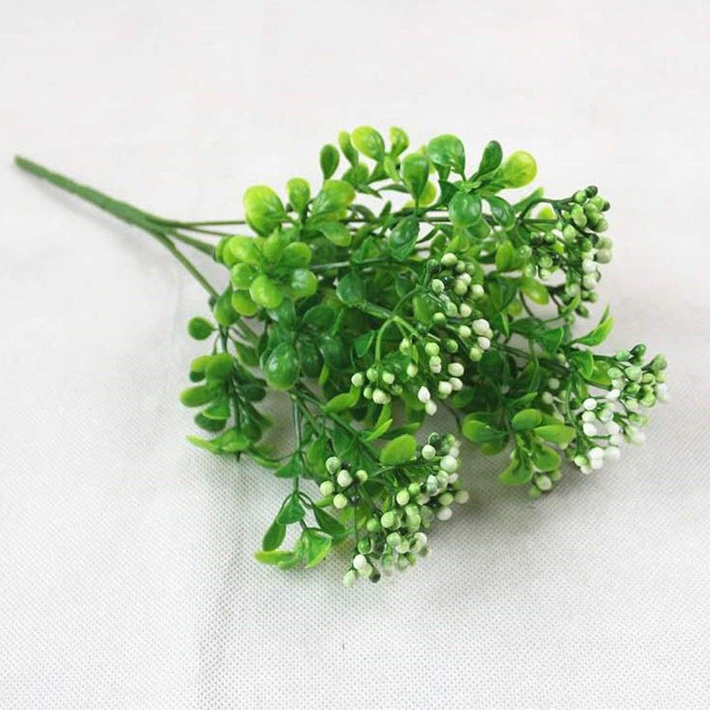 New Artificial Shrubs Boston Fern Grass Fake Green Bushes Indoor Outdoor UV Resistant Indoor Outside For Home Garden Porch Window Décor