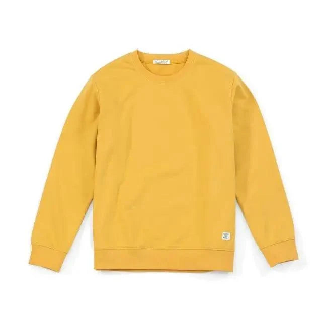 New Autumn  Winter Sweatshirt Men Casual Minimalist Sweatshirt O-Neck For Men Solid Color Ladies Long Sleeve Casual Pullover Clothes Sweatshirt