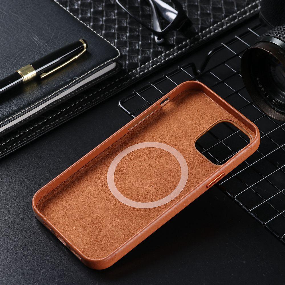 New Colorful Leather For iPhone 14 13 Pro Max Mini Magnet Case Cover Wireless Charging Drop Protect Covers Shockproof Slim Back Cover Leather Case For iPhone Slim and Aesthetic iPhone 14 case
