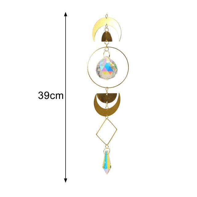 New Crystal Guardian Angel Wing  Sun-catcher Car Charm For Rear View Mirror Clear Window Rainbow Maker Collection With Crystal Wind Chimes For Home Garden Hanging Decoration Photography Prop