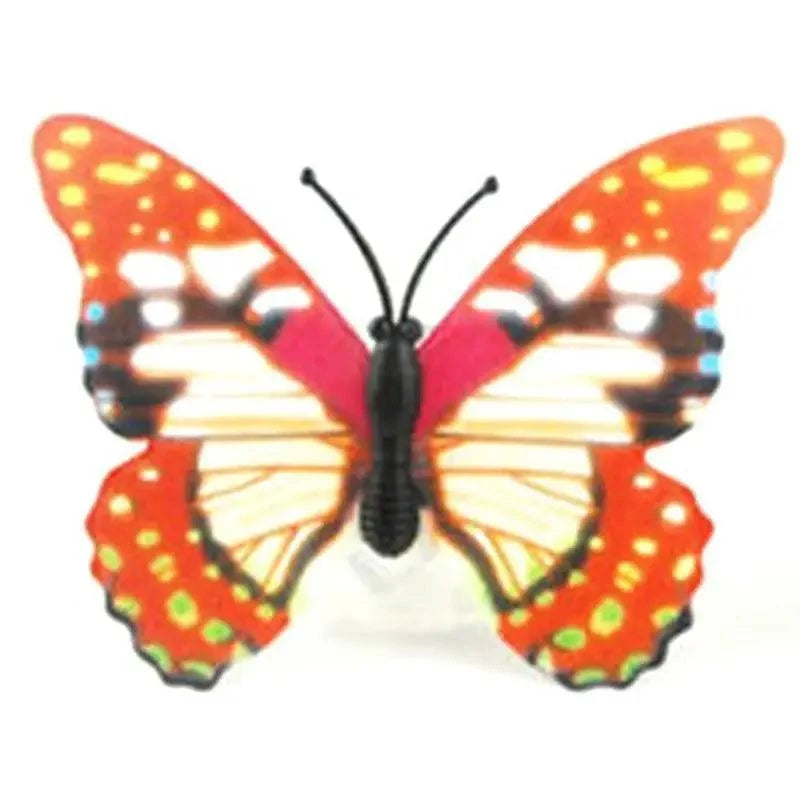 New Dazzling Colorful Luminous Butterfly LED Night Light Wedding Decorative Lamp Stickers Children Small Gifts TOYS game Battery Operated