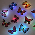 New Dazzling Colorful Luminous Butterfly LED Night Light Wedding Decorative Lamp Stickers Children Small Gifts TOYS game Battery Operated