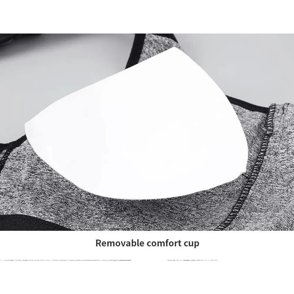 New Dazzling Sports Bra Crop Top Fitness Women Sportswear Feminine Workout Top Bras For Gym Female Underwear Running Push up Yoga Top