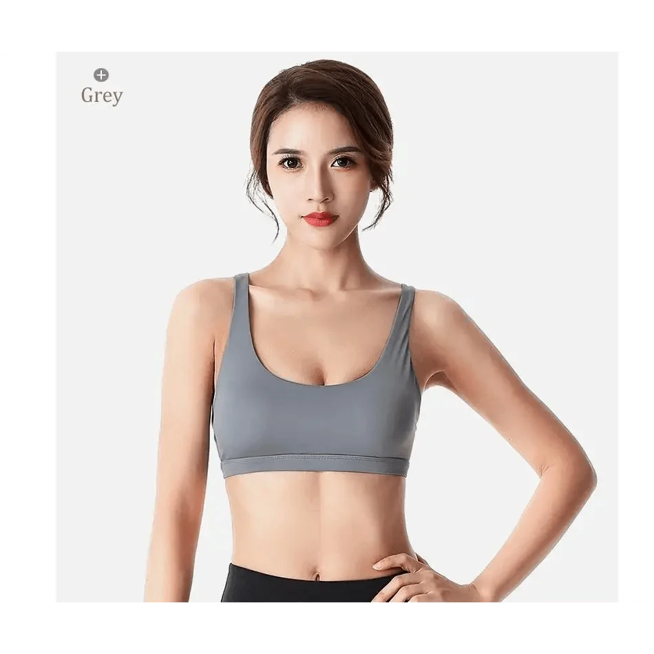 New Elegance Fitness Sports Bra for Women Push Up Wirefree Padded Crisscross Strappy Running Gym Training Workout Yoga Underwear Crop Tops