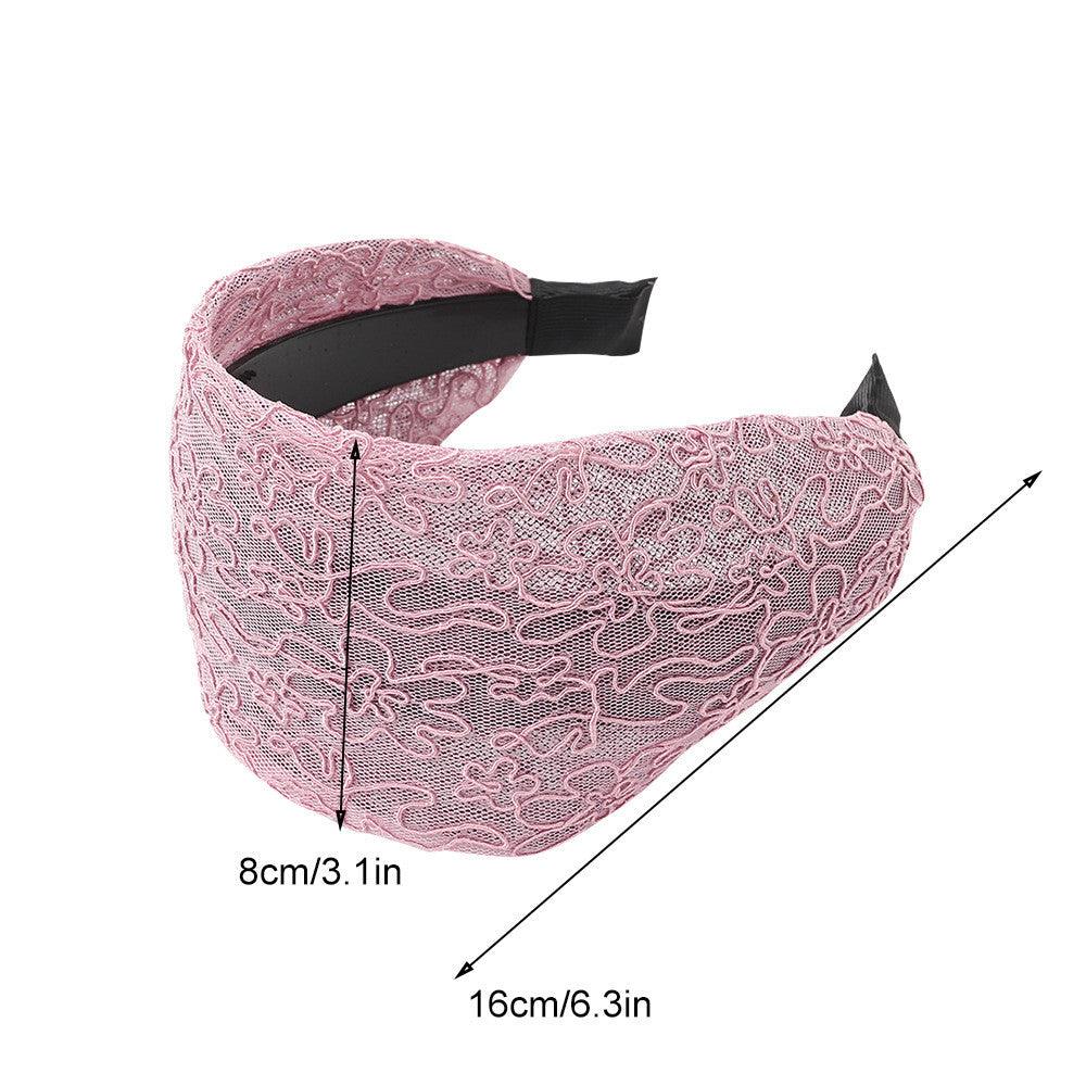 New Fashion Gradient Wide-sided Lace Simple Breathable Toothed Non-slip Headband for Women Girl Hair Accessories Headwear Gorgeous Hair Accessories For Women