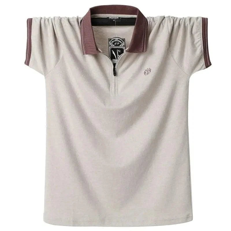 New Fashion Vintage Polo Men Soft Cotton Breathable Men Polo Shirt Men Polo Double Side Slim Fit  Short Sleeve Polo T-Shirt Casual Slim Fit Men Pure Breathable Tee Tops Comfortable Shirt