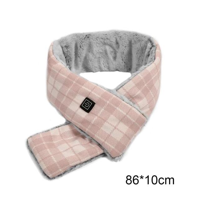New Fashion Winter USB Heated Scarf Unisex Neck Warmer Neckerchief Winter Rechargeable Heating Elegant Scarf Neck Heating Pad Lightweight Shawl To Keep Your Neck Warm Shawl For Women