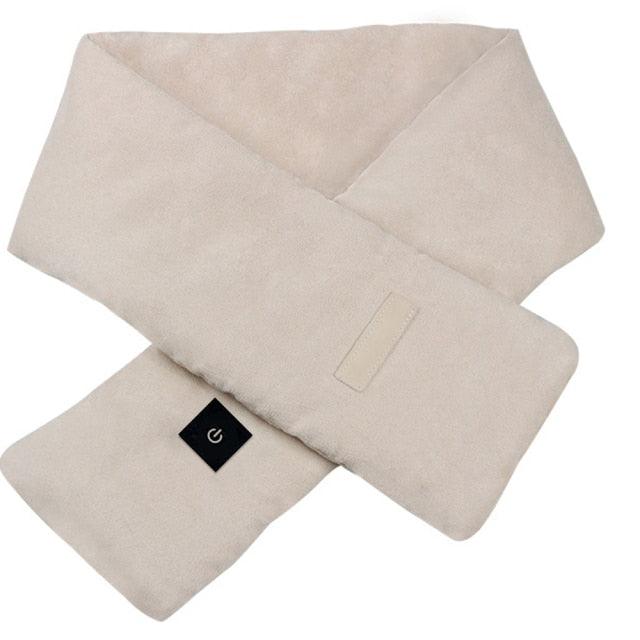 New Fashion Winter USB Heated Scarf Unisex Neck Warmer Neckerchief Winter Rechargeable Heating Elegant Scarf Neck Heating Pad Lightweight Shawl To Keep Your Neck Warm Shawl For Women