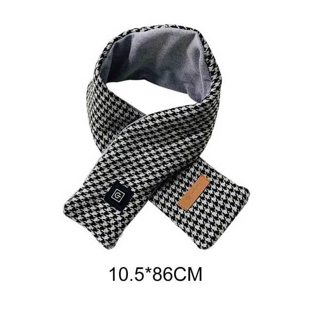 New Fashion Winter USB Heated Scarf Unisex Neck Warmer Neckerchief Winter Rechargeable Heating Elegant Scarf Neck Heating Pad Lightweight Shawl To Keep Your Neck Warm Shawl For Women