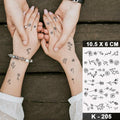 New Waterproof Temporary Tattoo Sticker Deer Animal Flash Tatoo Black Line Body Art Small Decorative Design For Womens Boys