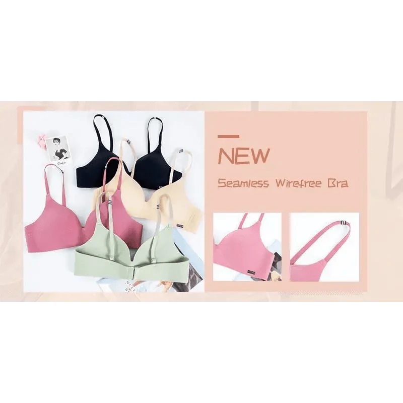 New Women Lingerie U Backless Bras Underwear Deep U Low Cut Push Up Bra Female Breathable Bra
