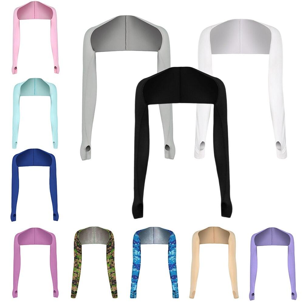 New Women Long Arm Cover Golf Shawl Sleeves Sun Protection Cooling Shawl Arm Sleeve For Female Sleeves Summer UV Protection Clothing For Outdoor Arm Sleeve For Workout And Sport