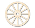 Unfinished Wood Wagon Wheel Shape | Rustic Farmhouse | DIY Craft Cutout | Up to 24"
