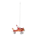 Springy Santa Bi-plane Ornament