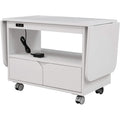 Nightstand with USB Port and Foldable Tabletop
