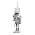 Hollywood 6 inch Wooden Nutcracker - Silver