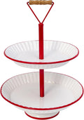 Vintage-Inspired Two-Tiered Serving Tray