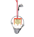 Bucket Of Balls Ornament - Red