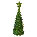 8 Inch Lighted Acrylic Christmas Tree - Green