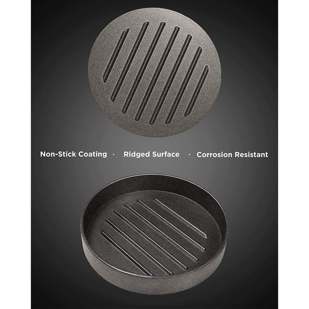 Non-Stick Aluminum Hamburger Press Patty Maker BBQ Burger Mold “Dad Grill Boss”