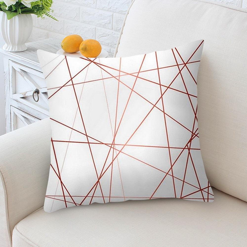 Nordic Style Pillow Covers Plant Letter Flower Geometric Sofa Cushion cover Headrest Pink Party Decorations Gift For Kids Geometric Decorative Throw Pillow Covers Square Cotton Cushion Covers Outdoor Sofa Home Pillow Covers