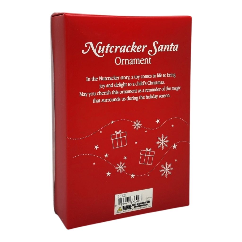 Santa Nutcracker Ornament
