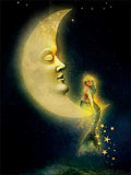 Just Because Card - Crescent Moons and Mermaids